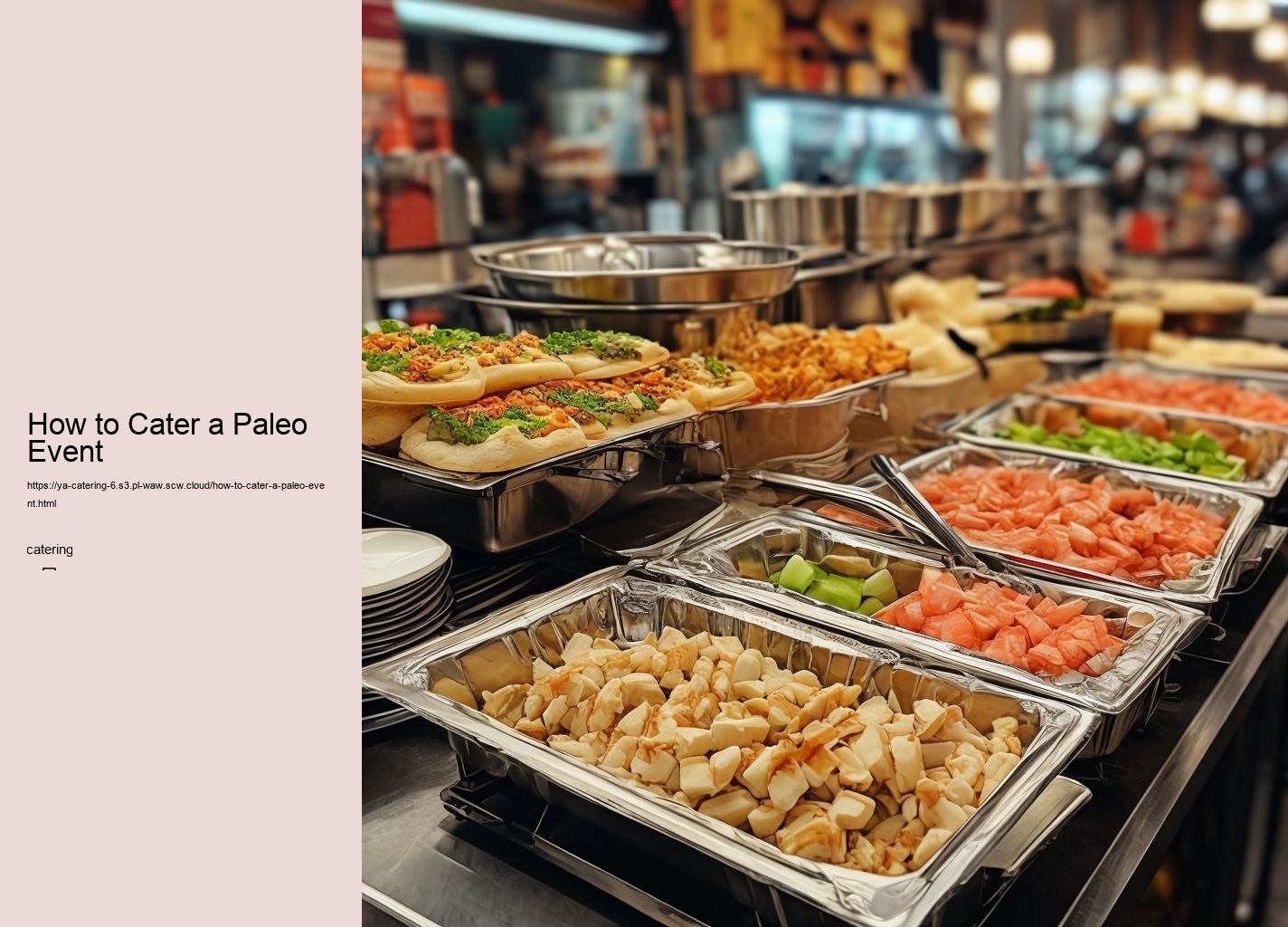 How to Cater a Paleo Event